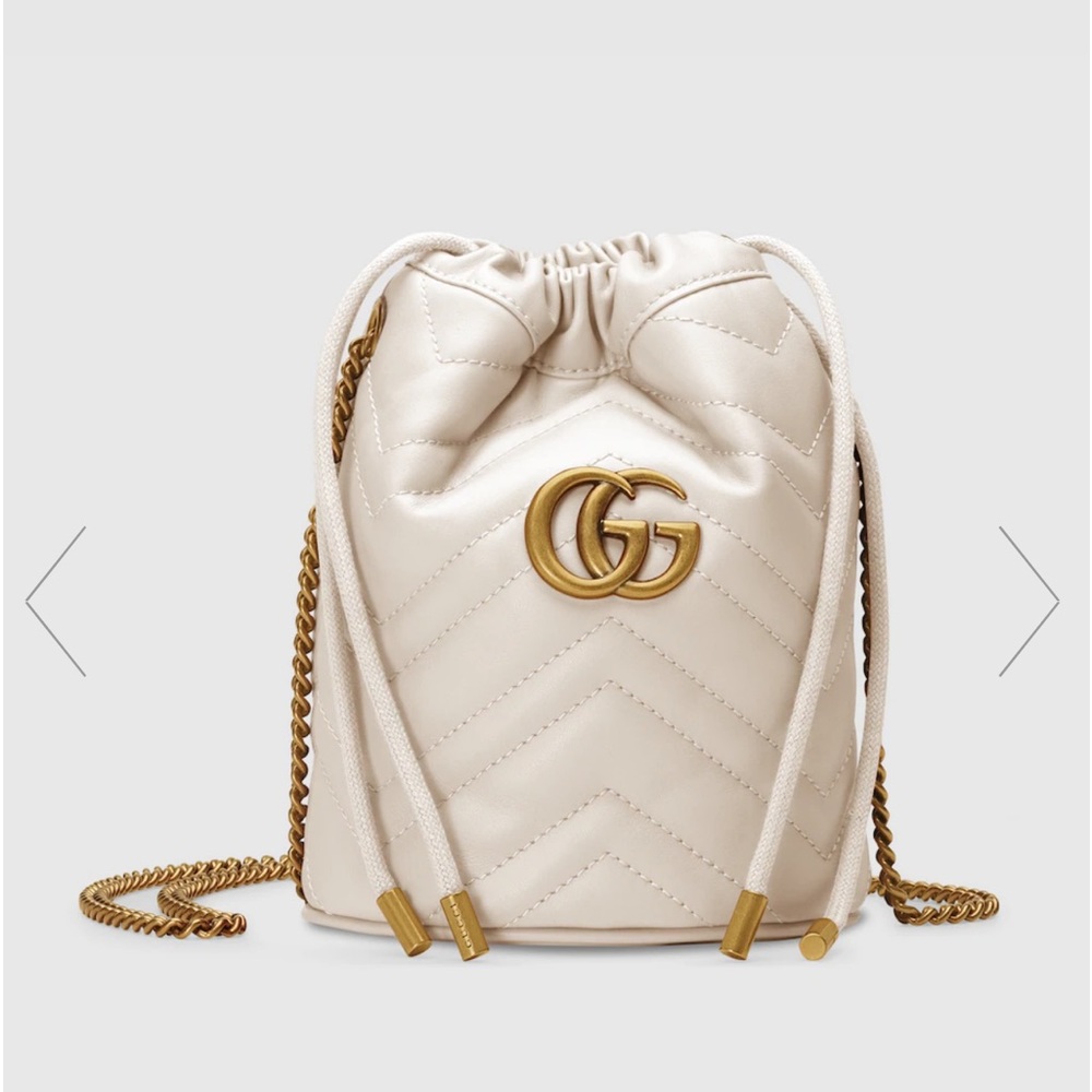 Authentic GUCCI GG Marmont Bucket Bag